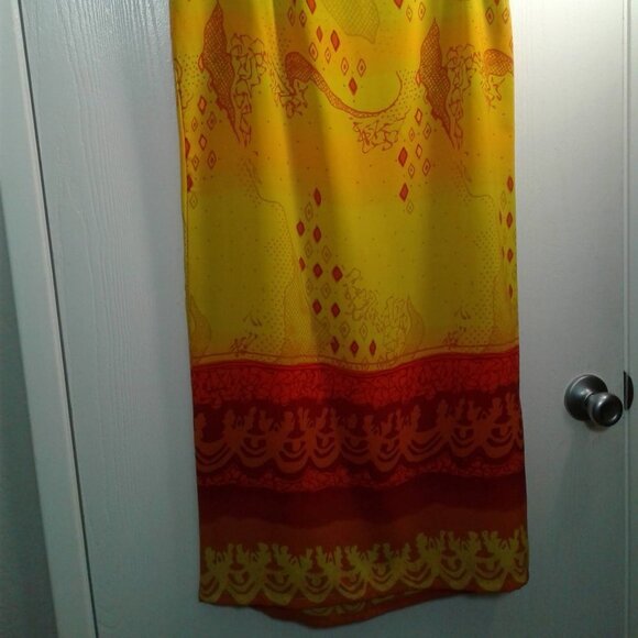 ESMERALDA FASHIONS Yellow Maxi Skirt Size: L - Picture 5 of 16